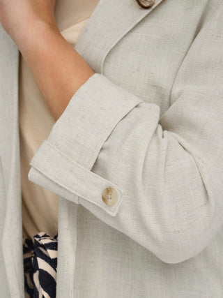Bestseller / Damen-Blazer / ONLSIESTA 3/4 OPEN LIN BL BLAZE TLR