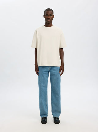 Selected Homme / Herren-Shirt / SLMLOOSEOSCAR SS O-NECK TEE NOOS