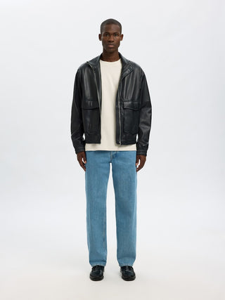 Selected Homme / Herren-Shirt / SLMLOOSEOSCAR SS O-NECK TEE NOOS
