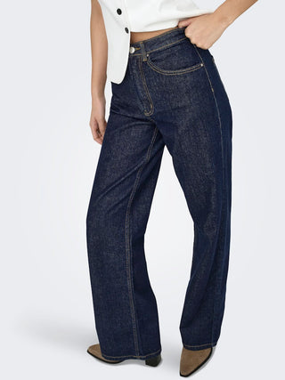 Only / Damen-Jeans / ONLJUICY HW WIDE RINSE DNM MAS763 N
