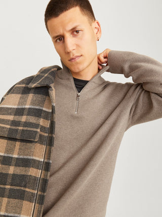 Bestseller / Herren-Strick / JJMILANO STITCH KNIT HALF ZIP SN