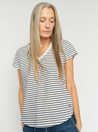 Mos + Mosh / Damen-Shirt / MMKala V-SS Stripe Tee