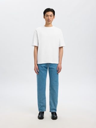 Selected Homme / Herren-Shirt / SLMLOOSEOSCAR SS O-NECK TEE NOOS