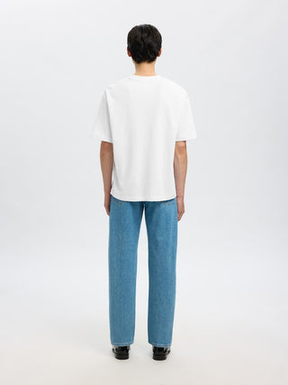 Selected Homme / Herren-Shirt / SLMLOOSEOSCAR SS O-NECK TEE NOOS