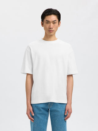 Selected Homme / Herren-Shirt / SLMLOOSEOSCAR SS O-NECK TEE NOOS