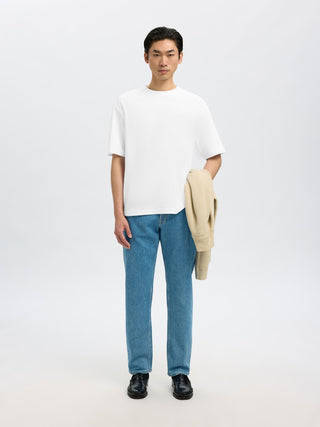Selected Homme / Herren-Shirt / SLMLOOSEOSCAR SS O-NECK TEE NOOS