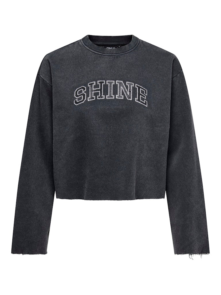 Only / Damen-Shirt / ONLCALLIE L/S STONES O-NECK SWT – Indigo Mode
