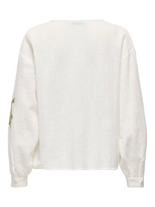 Bestseller / Damen-Bluse / ONLMOON L/S EMB TOP WVN NOOS