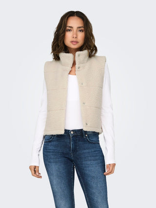Bestseller / Damen-Jacke / ONLSANDRA TEDDY WAISTCOAT LIFE OTW