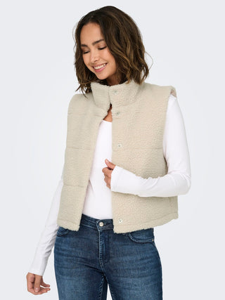Bestseller / Damen-Jacke / ONLSANDRA TEDDY WAISTCOAT LIFE OTW