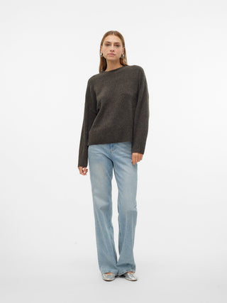 Bestseller / Damen-Strick / VMBOOM LS O-NECK PULLOVER GA NOOS