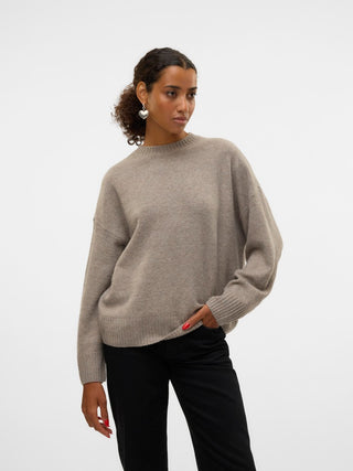 Bestseller / Damen-Strick / VMBOOM LS O-NECK PULLOVER GA NOOS