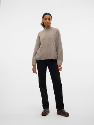 Bestseller / Damen-Strick / VMBOOM LS O-NECK PULLOVER GA NOOS