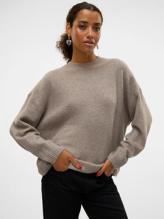 Bestseller / Damen-Strick / VMBOOM LS O-NECK PULLOVER GA NOOS