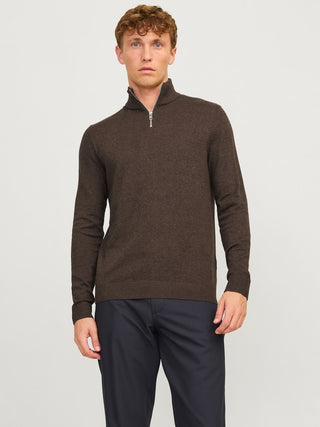 Bestseller / Herren-Strick / JJEEMIL KNIT HALF ZIP NOOS