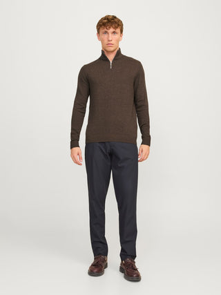 Bestseller / Herren-Strick / JJEEMIL KNIT HALF ZIP NOOS