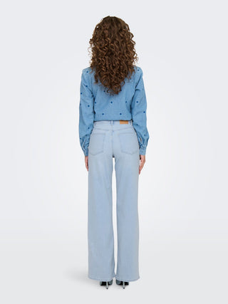 276598 Light Blue Bleached Denim;4