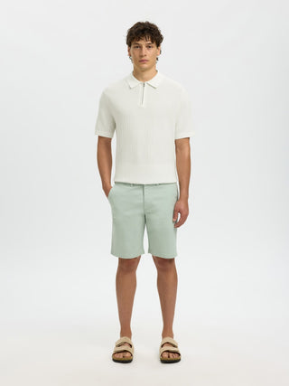 Bestseller / Herren-Strick / SLMCRAN SS KNIT STRUCTURE ZIP POLO