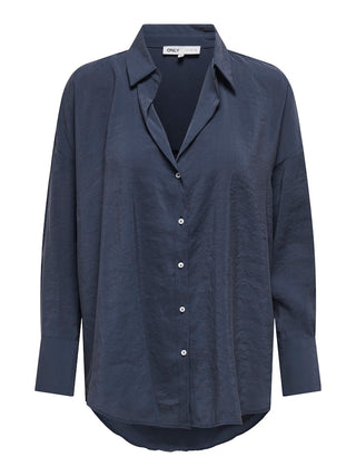 Only / Damen-Bluse / ONLZAZIMA L/S LOOSE SHIRT WVN NOOS