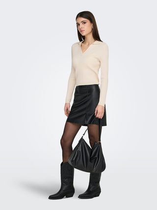 Bestseller / Damen-Shirt / ONLKAYA LS POLO KNT NOOS