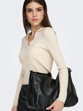 Bestseller / Damen-Shirt / ONLKAYA LS POLO KNT NOOS