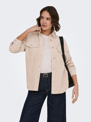 Bestseller / Damen-Bluse / ONLTIGGY L/S CORD SHACKET PNT NOOS
