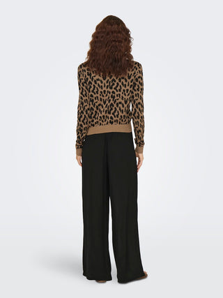 Bestseller / Damen-Shirt / ONLVIENNA LS JQ LEO O-NECK CC KNT