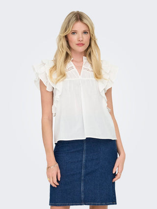 Bestseller / Damen-Bluse / ONLSUNNY LIFE CAPSL FRILL TOP NOOS