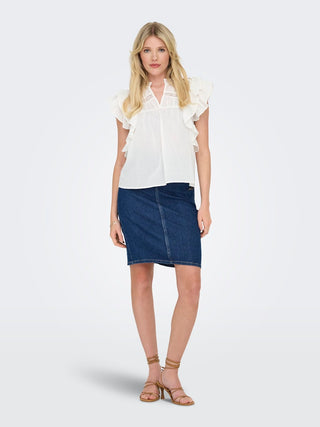 Bestseller / Damen-Bluse / ONLSUNNY LIFE CAPSL FRILL TOP NOOS