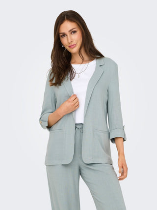 Bestseller / Damen-Blazer / ONLSIESTA 3/4 OPEN LIN BL BLAZE TLR