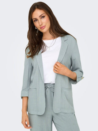 Bestseller / Damen-Blazer / ONLSIESTA 3/4 OPEN LIN BL BLAZE TLR