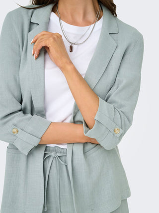 Bestseller / Damen-Blazer / ONLSIESTA 3/4 OPEN LIN BL BLAZE TLR