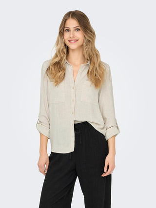 Bestseller / Damen-Bluse / ONLYASMIN-SIESTA LS LI BL SHIRT PNT