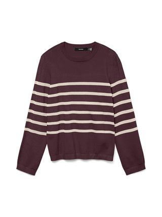 Vero Moda / Damen-Strick / VMSABA PLAIN LS O-NECK PULLOVER GA