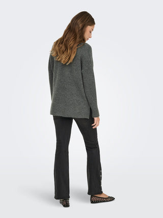 Bestseller / Damen-Strick / ONLHAZEL LS HIGHNECK OVERS PULL KNT