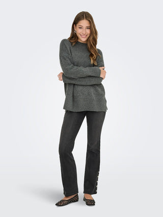 Bestseller / Damen-Strick / ONLHAZEL LS HIGHNECK OVERS PULL KNT