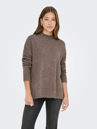 Bestseller / Damen-Strick / ONLHAZEL LS HIGHNECK OVERS PULL KNT