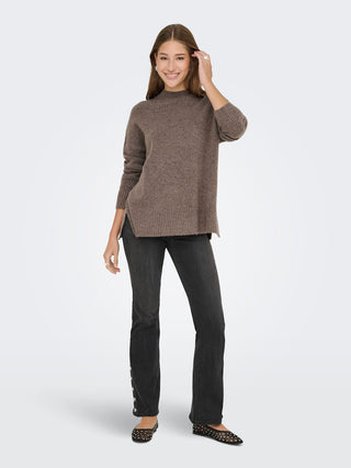Bestseller / Damen-Strick / ONLHAZEL LS HIGHNECK OVERS PULL KNT