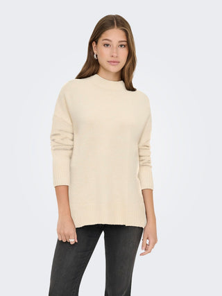Bestseller / Damen-Strick / ONLHAZEL LS HIGHNECK OVERS PULL KNT
