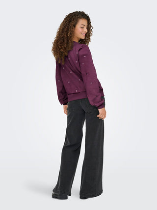 Bestseller / Damen-Sweat / ONLATIKA L/S O-NECK GLITTER EMB. BO