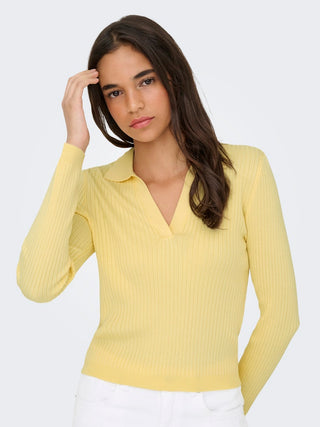 Bestseller / Damen-Shirt / ONLKAYA LS POLO KNT NOOS