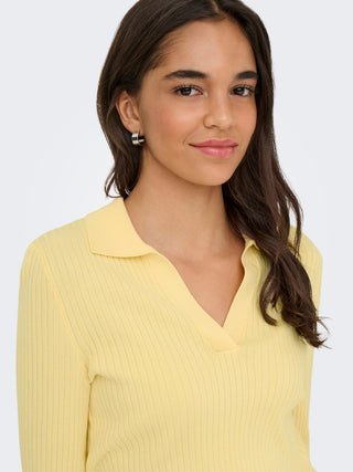 Bestseller / Damen-Shirt / ONLKAYA LS POLO KNT NOOS