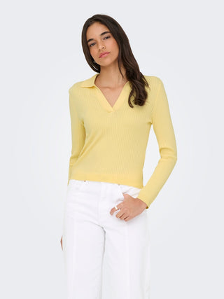 Bestseller / Damen-Shirt / ONLKAYA LS POLO KNT NOOS