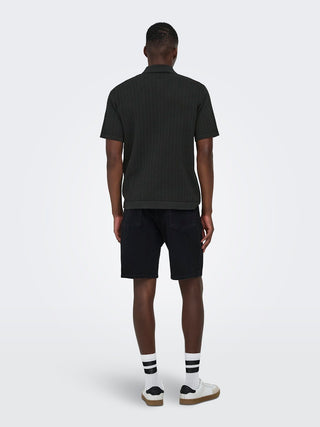 Only & Sons / Herren-Shirt / ONSMOON REG 12 SS POLO KNIT NOOS
