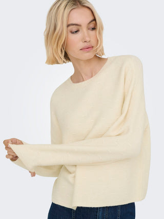 Bestseller / Damen-Strick / ONLKATIA LS STRUCTURE O-NECK CC KNT