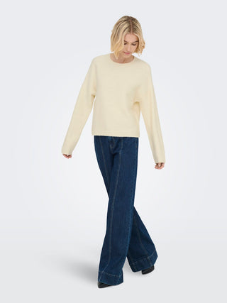 Bestseller / Damen-Strick / ONLKATIA LS STRUCTURE O-NECK CC KNT