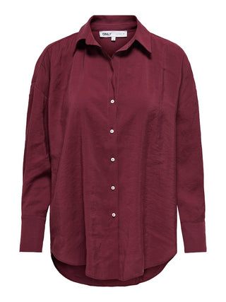 Only / Damen-Bluse / ONLZAZIMA L/S LOOSE SHIRT WVN NOOS