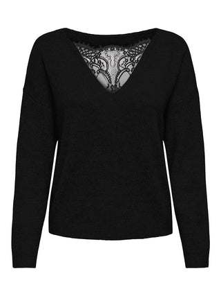 Bestseller / Damen-Strick / ONLADELE LS LACE MIX O-NECK CC KNT