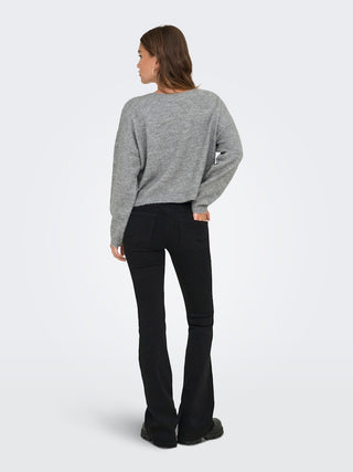 Bestseller / Damen-Strick / ONLADELE LS LACE MIX O-NECK CC KNT