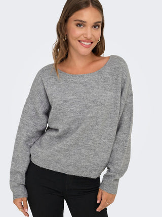 Bestseller / Damen-Strick / ONLADELE LS LACE MIX O-NECK CC KNT